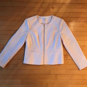 Light Pink Calvin Klein Peplum Blazer